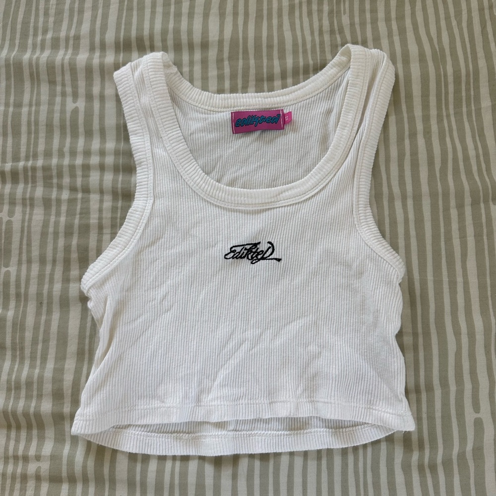 Edikted White Tank Top